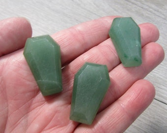 Aventurine Coffin 29 mm Shaped Stone