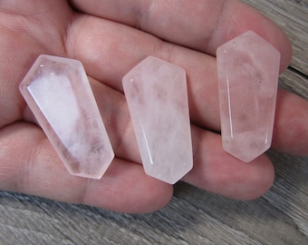 Rose Quartz Double Terminated Flat Wand 1 inch +