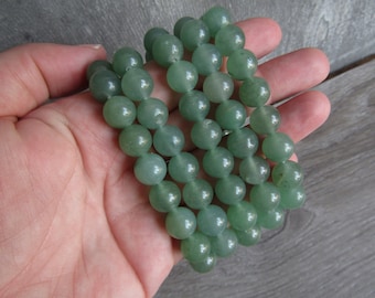 Aventurine Stretchy 10 mm Round Bead Bracelet 352