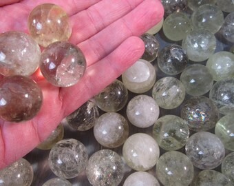 Citrine Lemon Quartz 21 to 25 mm Sphere S227