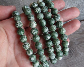 Tree Agate 8 mm Round Bracelet 266