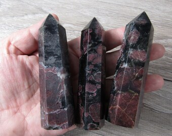 Astrophyllite with Garnet Obelisk 4 inch + M293