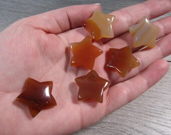 Carnelian Gemstone 21 mm Star F457