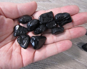 Black Tourmaline 0.5 inch + Tumbled Stone T39