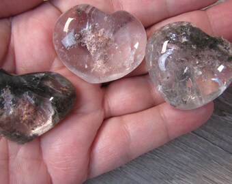 Phantom Chlorite Quartz 1 inch + Heart K13