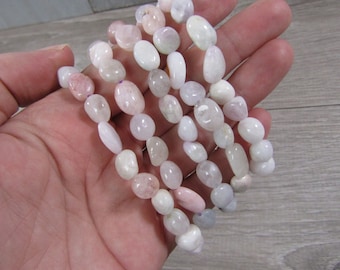 Kunzite Stretchy String Nugget Bracelet 107