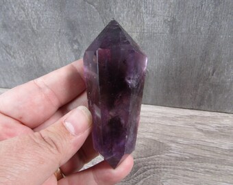 Amethyst Vogel Style Large Wand M260