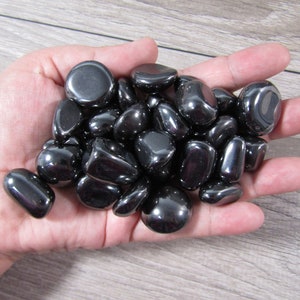Hematite 1/2 Pound Bag Assorted Sizes Tumbled Stones