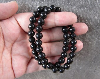 Shungite Bracelet 8 mm for Layering and Stacking 260