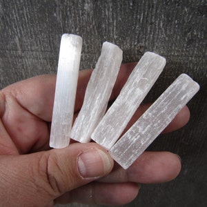 Selenite Raw 2 inch Stick Wand SL2 image 7