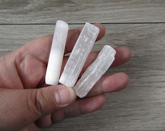 Selenite Raw 2 inch Stick Wand SL2