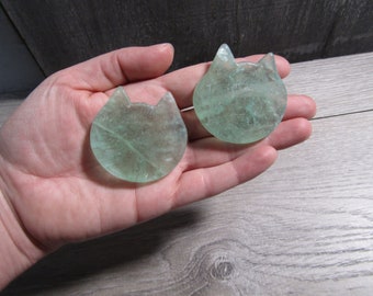 Green Fluorite Cat Face Fig 35