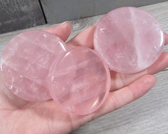 Rose Quartz Round Large Disk M109