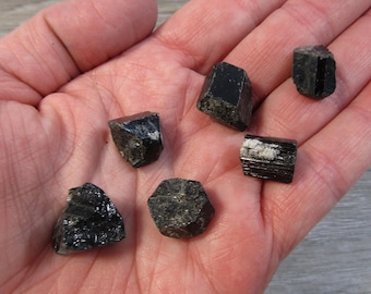 Black Tourmaline Crystal Chunk Raw // .20oz