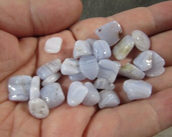 Blue Lace Agate Tumbled Chips 0.8 oz Bag