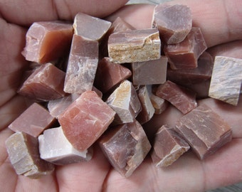 Peach Moonstone Chunk Raw Very Small Crystal