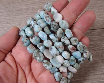 Larimar Bracelet Stretchy String Nugget Style