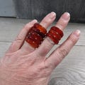 Carnelian Band Crystal Ring