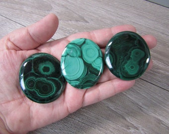 Malachite Worry Stone AB2