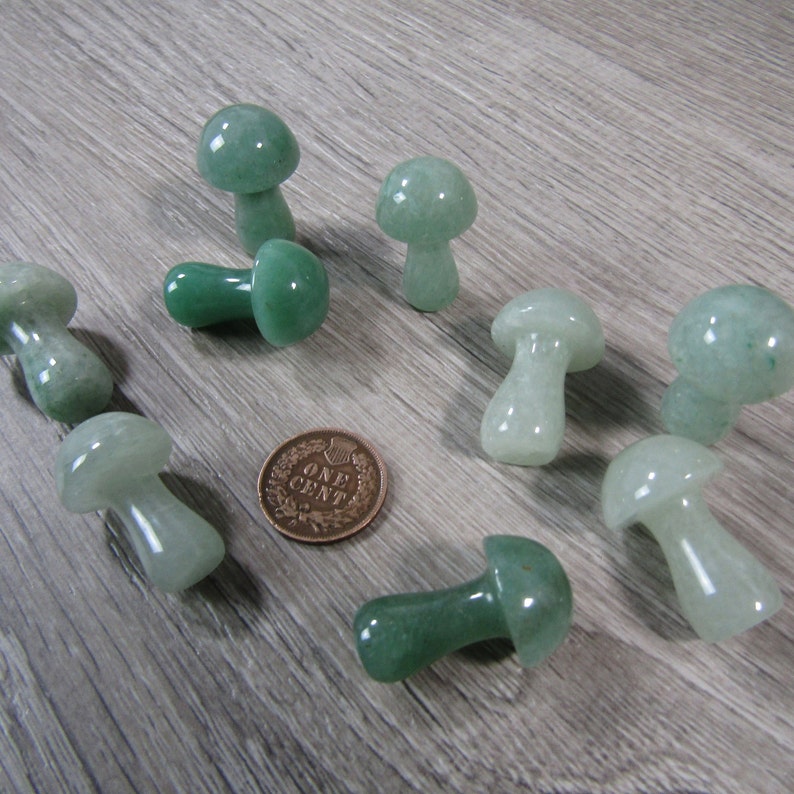 Aventurine Fairy Mushroom Small Shaped Stone image 9