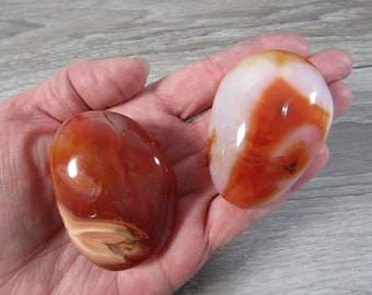 Carnelian 1.5 inch + Palm Stone F426