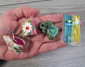 Incense Kit with Elephant Candle Jasmine and Kheaw Gem Sticks