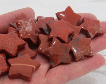 Red Jasper Gemstone 20 mm Star F463