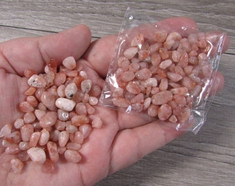 Sunstone Chip Tumbled Stone Small 0.8 oz Bag T311