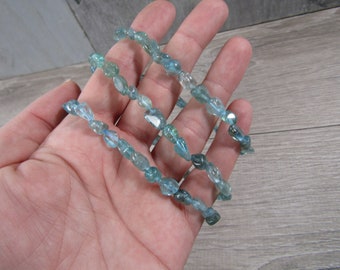 Blue Apatite Stretchy String Bracelet G226