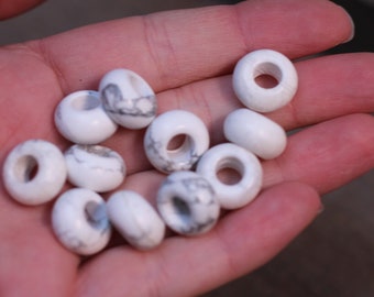 Howlite Pi Stone 14 mm Donut J100