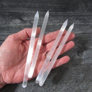 Selenite 5.5 inch Thin Pencil Wand SL94