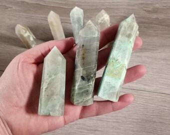 Green Moonstone Garnierite Obelisk 2 to 3 ounce Crystal