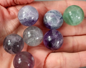 Fluorite Sphere 20 mm Crystal S25