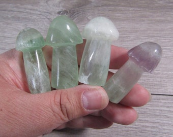 Fluorite Fairy Mushroom 1.5 inch +/- Shaped Crystal