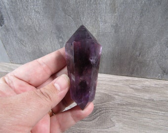Amethyst Vogel Style Large Wand M260