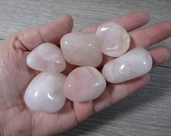 Rose Quartz About 1 Inch Tumbled Stone T93