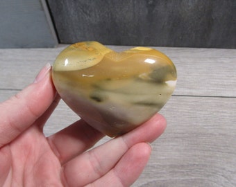 Mookaite Jasper Heart Shaped Stone 4.6 oz Crystal