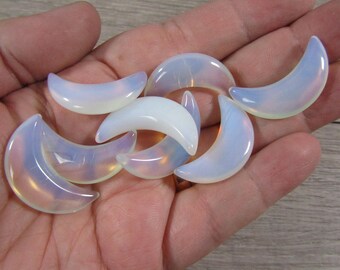 Opalite Gemstone Moon Crescent Shaped FF50