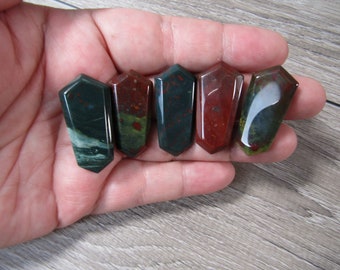 Bloodstone Double Terminated 1 inch + Flat Wand F423