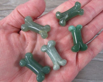 Aventurine Crystal 1 inch Dog Bone F93