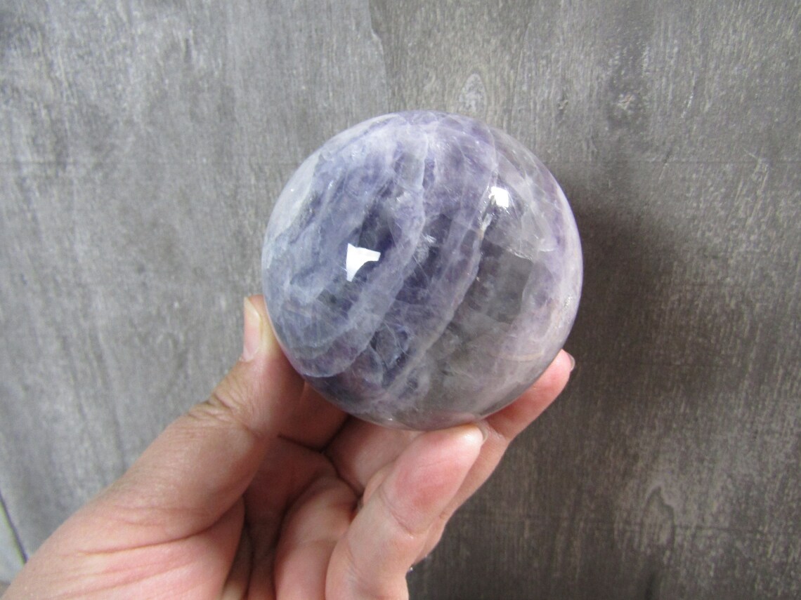Fluorite Sphere 1 Lb 5.8 oz 72 mm 8538 cc Etsy