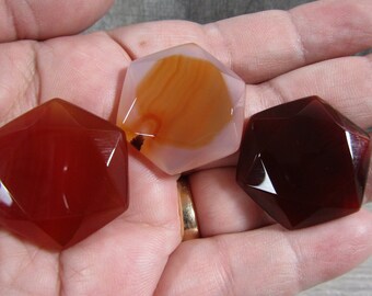 Carnelian Stone Shaped Star of David M220