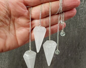 Selenite 6 Sided Pendulum J53