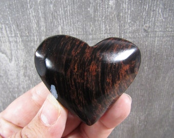 Brown Sheen Obsidian Heart 60 mm Crystal