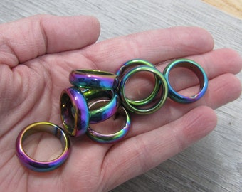 Rainbow Hematite Ring Approx. Size 6-7 M102