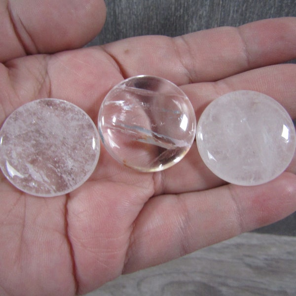 Clear Quartz Disk 1 inch plus M225