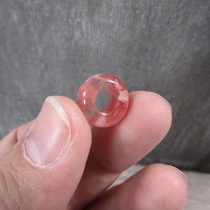 Cherry Quartz Pi Stone 14 mm Donut J131