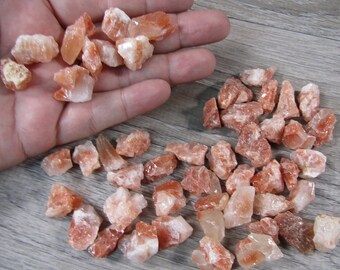 Red Orange Calcite Small Chunk 0.5 inch +