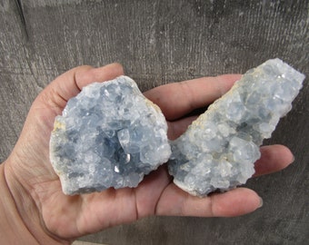 Celestite Raw 2.25 inch + Cluster U152