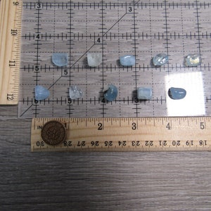 Aquamarine 0.25 inch Tumbled Stone T21 image 9